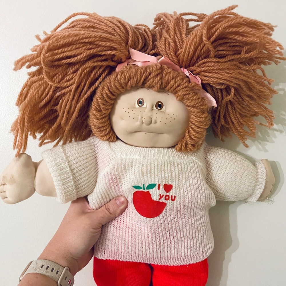 Rare Vintage Little People Soft Sculpture Cabbage Patch Kids Doll CPK